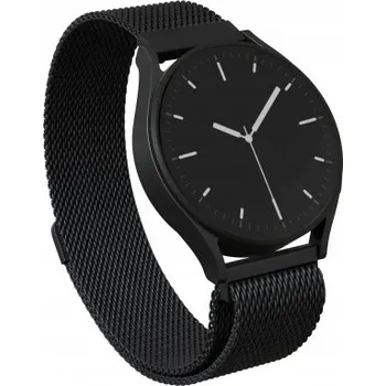 Náramek BURGA Kovový Řemínek Mesh elegantní univerzální náramek k hodinkám 22 černý