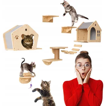 Dětské hřiště pro kočky Lezecká stěna 5dílná PELÍŠEK domeček BOX