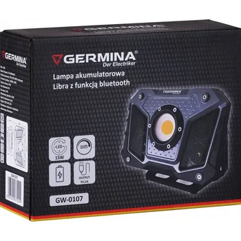 Akumulátorová pracovní lampa, LED reflektor Germina Libra 15W, IP54, 3,7V