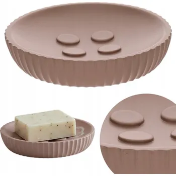 Mýdlenka MÝDLENKA DO KOUPELNY CAPPUCCINO kulatá volně stojící miska na mýdlo