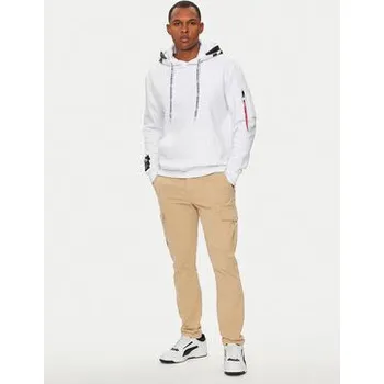 Pánská mikina Alpha Industries Mikina 126803 Bílá Regular Fit 3XL