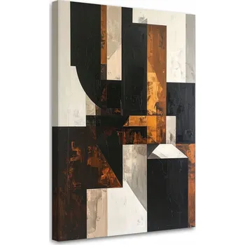 Obraz Obraz do obýváku, ložnice, kanceláře nebo loftu, Abstrakce textura hnědá 40x60