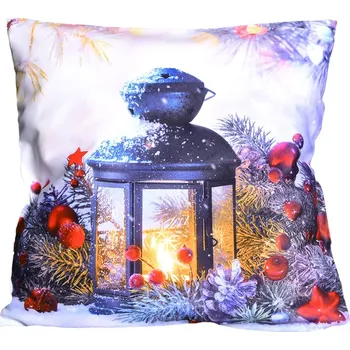 Polštář Fotonávlek, Lucerna a ozdoby, 40 x 40 cm