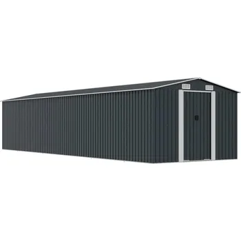 Zahradní domek vidaXL Zahradní domek antracitový 257x990x181 cm pozinkovaná ocel