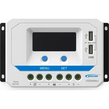 solární regulátor PWM solární regulátor EPever 10A 12/24V s LCD displejem série VS