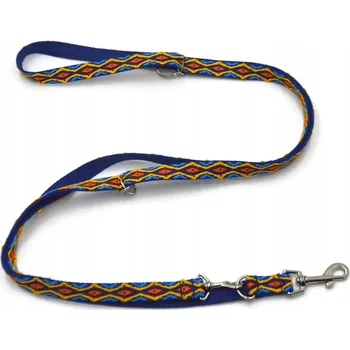 Vodítko pro psa Nastavitelná, přepínací vodítko pro střední psy, vzor romby, 20 mm / 220 cm