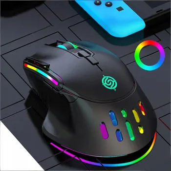 Myš BEZDRÁTOVÁ MYŠ OPTICKÁ HERNÍ MYŠ USB NOTEBOOK PC ČERNÁ