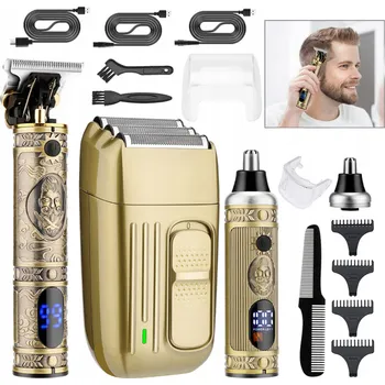 Strojek na vlasy STROJEK ZASTŘIHOVAČ NA VOUSY, STRNIŠTĚ A VLASY HOLICÍ STROJEK PÁNSKÝ 3V1 SADA