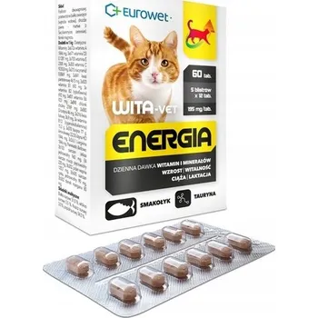 Krmivo pro kočku Eurowet Wita-Vet Energia Tablety pro kočky 60 tablet