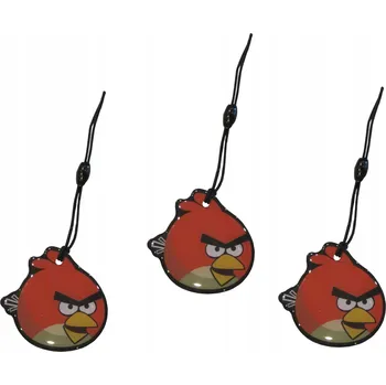 Přívěsek Na Klíče programovatelná - Angry Birds 3 kusy TAG ID T5577 125kHz
