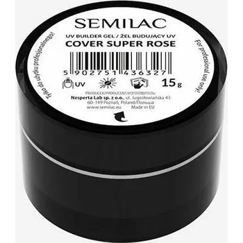 Lak na nehty Semilac Stavební Gel UV Cover Super Rose 15g
