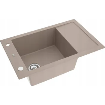 Granitový dřez Jednokomorový granitový dřez Moderno Buddy 40 béžový
