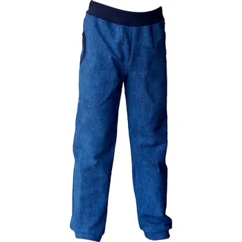 Pánské kalhoty dosupliku Dětské kalhoty jeans - pohodlné kalhoty do školy 134 modrá širší
