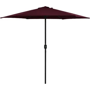 Slunečník vidaXL Zahradní slunečník s hliníkovou tyčí 270 x 246 cm [47348] Barva: Vínová