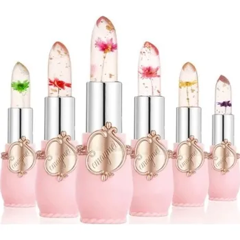 Rtěnka 6 ks sada gel rtěnek Mění barvu podle teploty a vlhkosti rtů Voděodolné dlouhotrvající hydratační složení