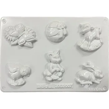 Forma na odlévání HobbyFun Plastová forma na odlévání - velikonoční motivy