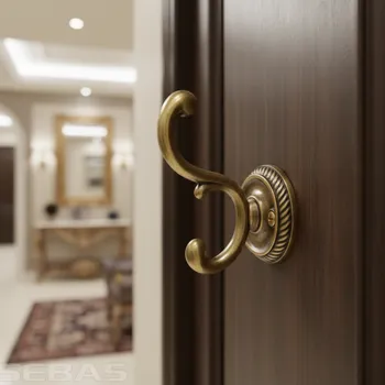 Věšák Giusti Rustikální věšák GALILEO / Staromosazná