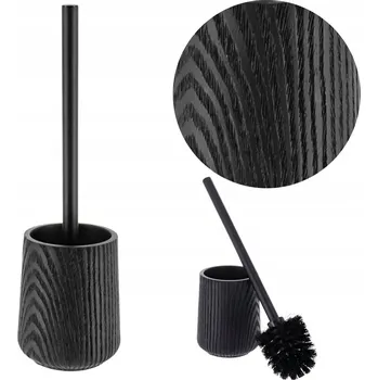WC štětka WC KARTÁČ ČERNÝ SAMOSTOJÍCÍ UZAVŘENÝ S NÁDOBOU