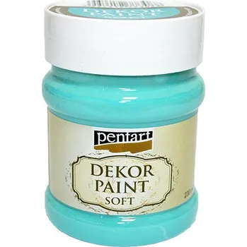 Speciální výtvarná barva Dekor Paint - křídová vintage barva 230ml - tyrkysově modrá