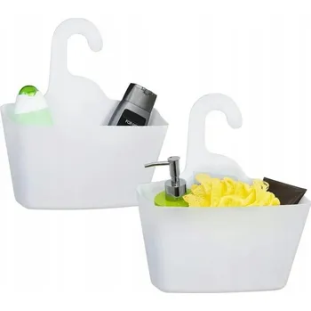 Drátěná police 2x Multifunkční košík, koupelnový organizér, polička do sprchy