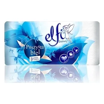 Podlahový mycí stroj Papier toaletowy 3-wartwowy biały 8 rolek Puszysta biel, Elfi