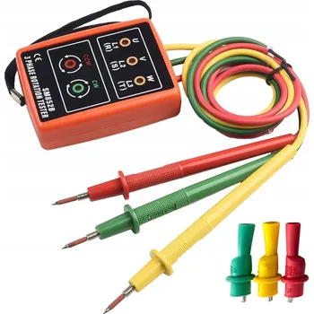 Bezpečnostní kamera Měřič pořadí fází, fázoměr 3-fázový AC SM852B 60V~600V