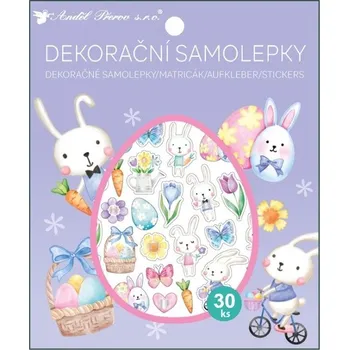 samolepka Samolepky - zajíčci - 30 ks - 13 x 15,5 cm - 6954