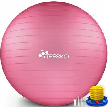 Gymnastický míč Gymnastický míč s pumpičkou 65 cm na jógu a pilates, růžový