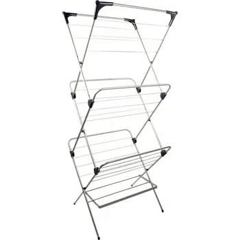 Sušák na prádlo SUŠÁK NA PRÁDLO OCELOVÁ VERTIKÁLNÍ PRAKTICKÁ SKLÁDACÍ LEHKÁ KOMPAKTNÍ