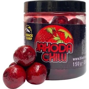 Boilies Boilies Black Carp Dipované 24mm 150gr Jahoda - Chilli