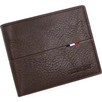 Peněženka Pánská peněženka 12 x 1,8 x 9,5 cm Polyester a umělá kůže Kompaktní skládací provedení pro bankovky karty a doklady tmavě hnědá