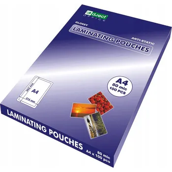 Laminovací fólie Fólie lesklá, měkká A4 D.rect 80mic