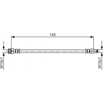 Brzdová hadice Bosch 1 987 481 706 Brzdová hadice