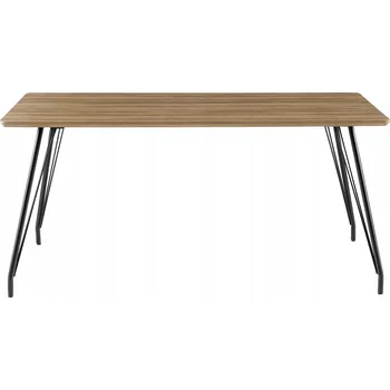 Jídelní stůl Industriální jídelní stůl ze dřeva Line Cynamonový / 120 cm