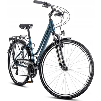 28170513-B - 17" Dámské kolo ROMET Gazela 0 tmavě tyrkysovo-zlaté