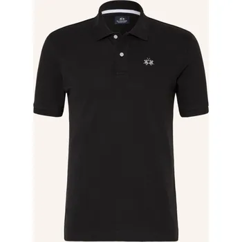 Pánská móda La Martina Pánská Polokošile Z Piké Regular Fit, černá, L