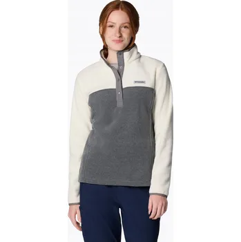 Dámská mikina Fleecová Mikina dámský Columbia Benton Springs Half Snap Pullover II Grey/Chalk XS