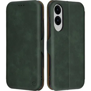 Pouzdro na mobilní telefon Pouzdro Techsuit - Bezpečná peněženka Plus - Samsung Galaxy S25 Edge - zelená