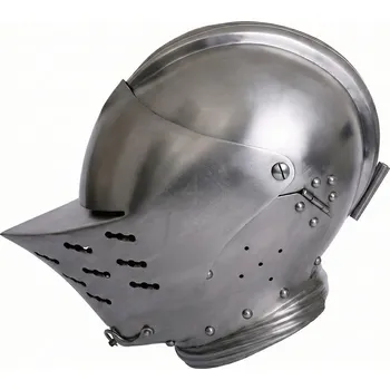 Karnevalový kostým Windlass Steelcrafts Tudorovská uzavřená přilba Armet – Ocelová ochrana hlavy ze 16. století