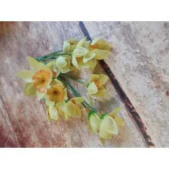 umělá květina Umělé Květy Narcis Narcis Hlavička narcisu Narcisy 12 Ks