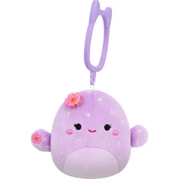 plyšák SQUISHMALLOWS Klíčenka Fialový kaktus - Adrienne