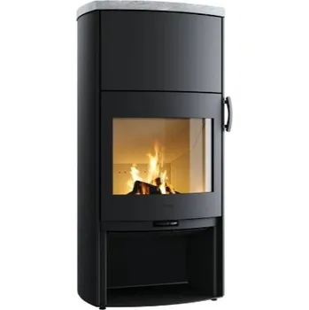 Krbová kamna HETA Icon-Line Eclipse XL S šedý lak a horní deska mastek