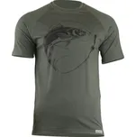 Pánské merino triko LASTING Salmon zelené Velikost: M