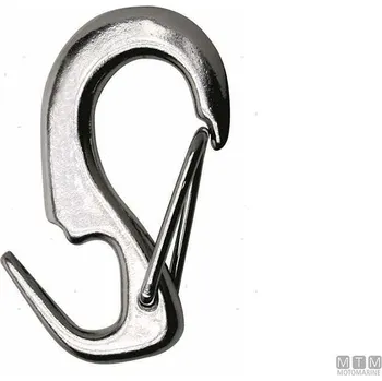 Karabina otevřená nerez na kosatku - různé varianty A