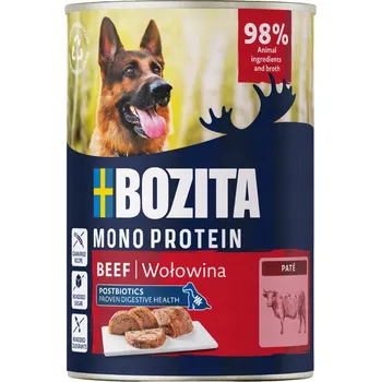 Krmivo pro psa BOZITA Mono protein Hovězí 400g krmivo pro psy s postbiotiky konzerva Hovězí