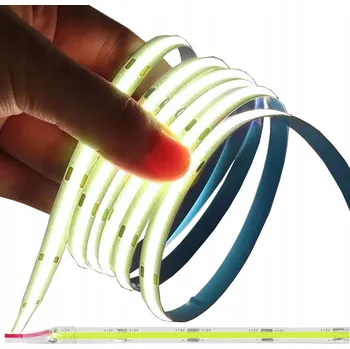 LED páska LED Neon COB pásek 12V ZELENÝ 1m Homogenní