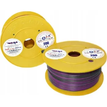 elektrický kabel Kabel LGY/H05V-K 0,35 mm2 200 m Fialovo-Černý