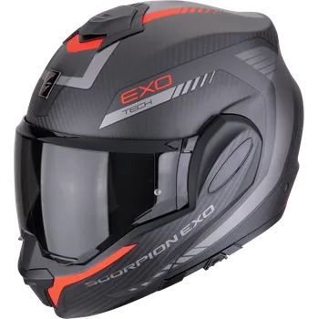 Helma na motorku Scorpion exo-tech evo carbon cosy matná černo/červená s
