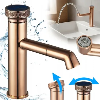 Vodovodní baterie Stojánková umyvadlová baterie Hydrosan CHLOE zlatá