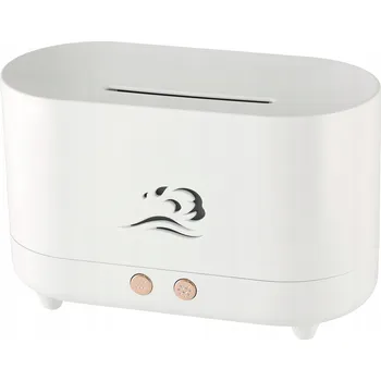 Zvlhčovač vzduchu Zvlhčovač Vzduchu vzduchu, aroma Difuzér bílý, 225ml, ohnivý efekt, LED